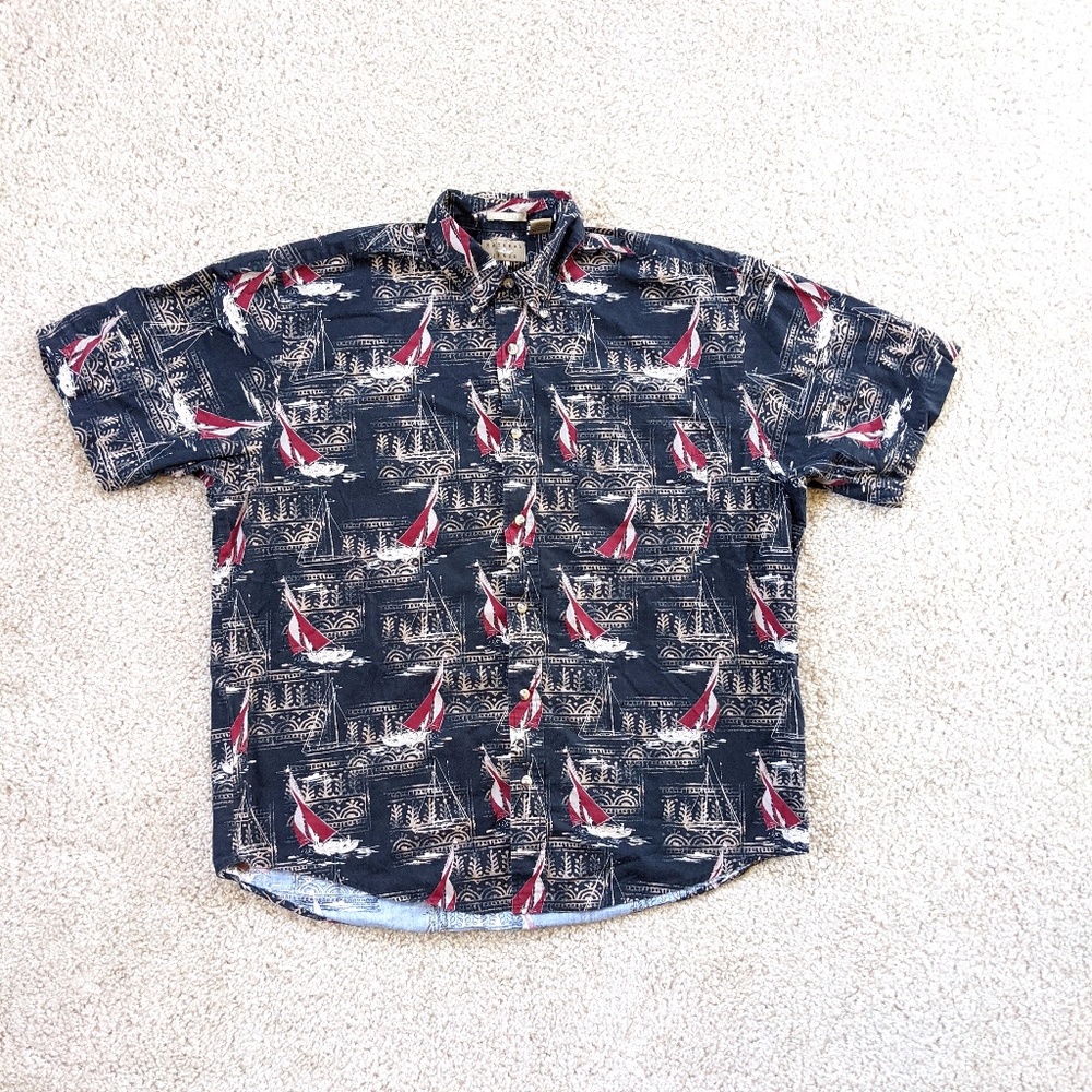Natural Issue Hawaiian Camp Shirt Men's Medium